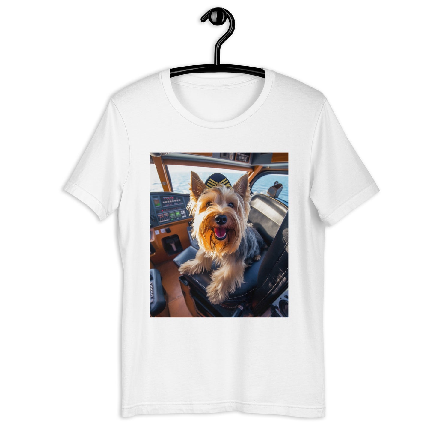 Yorkshire Terrier Airline Pilot Unisex t-shirt