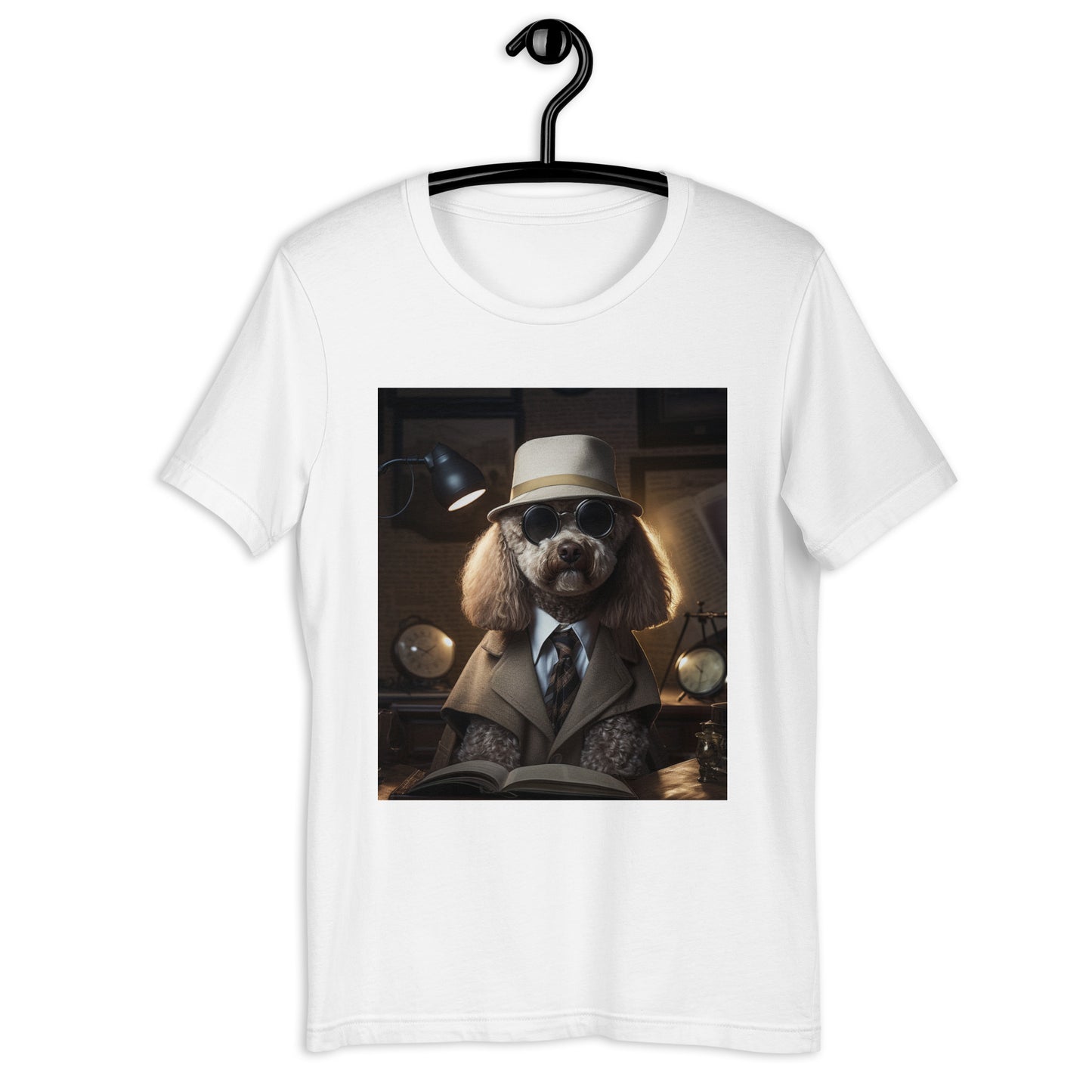 Poodle Detective Unisex t-shirt