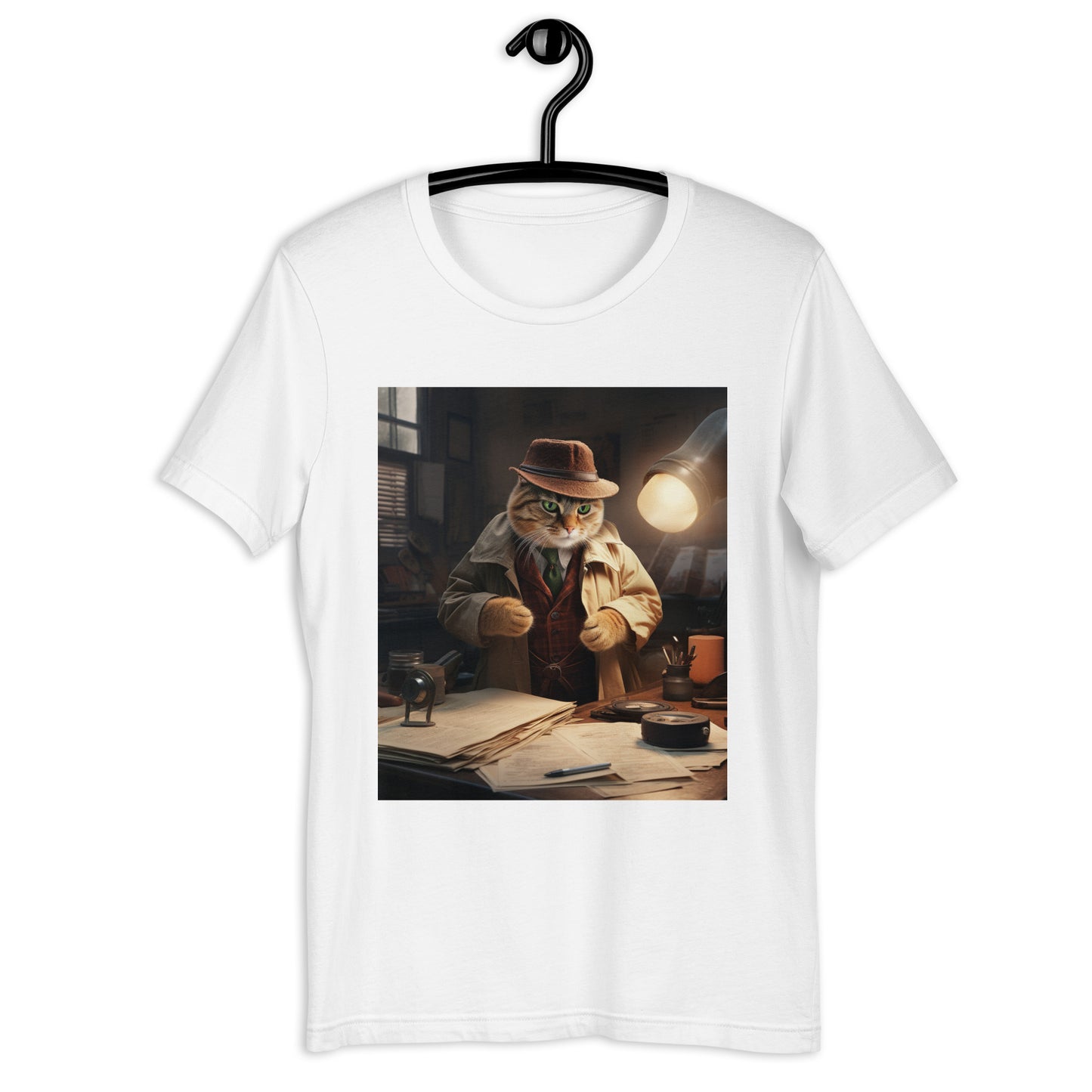 Domestic Shorthair Detective Unisex t-shirt