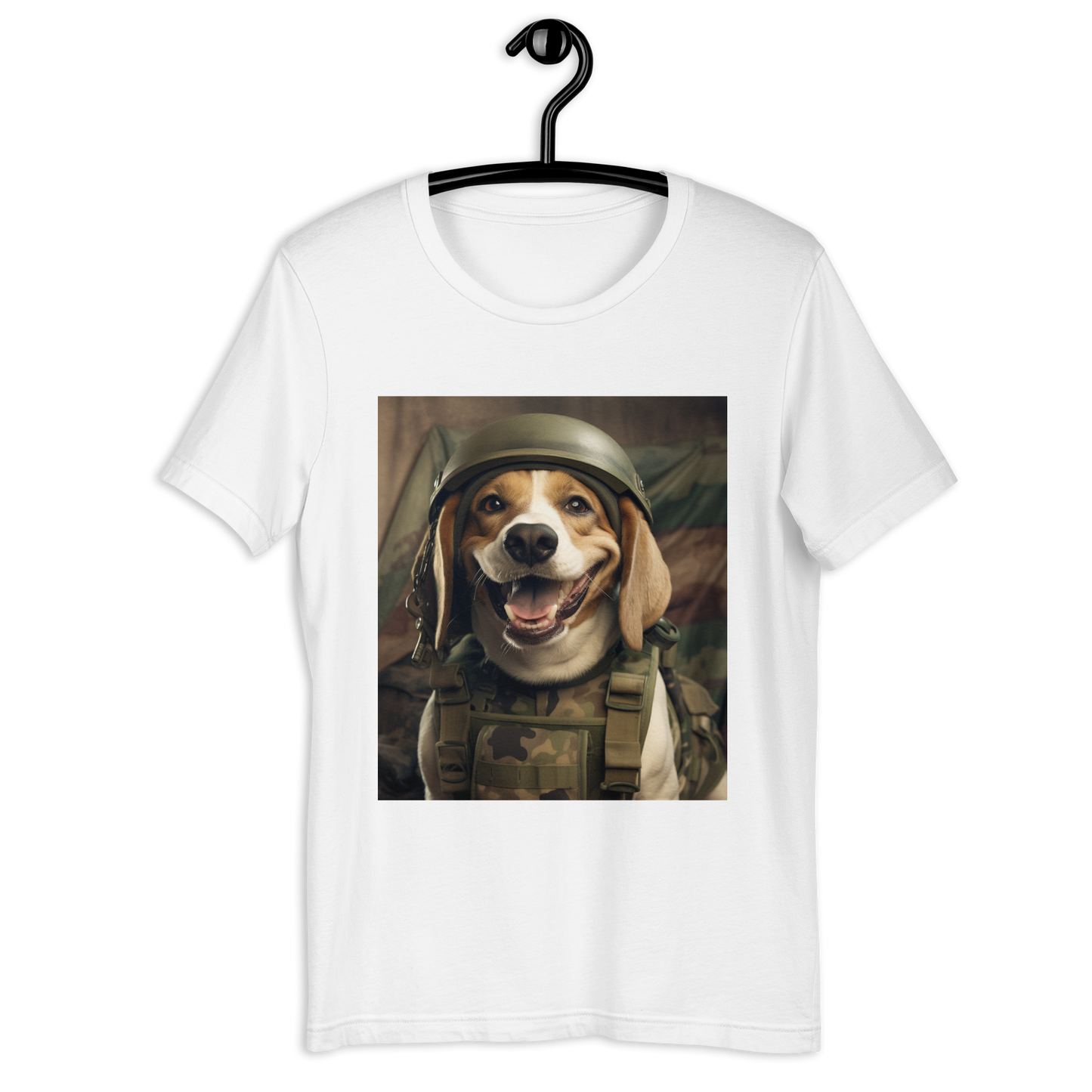 Beagle Military Person Unisex t-shirt