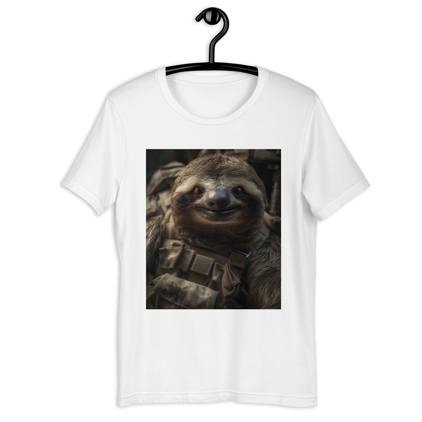 Sloth Military Person Unisex t-shirt