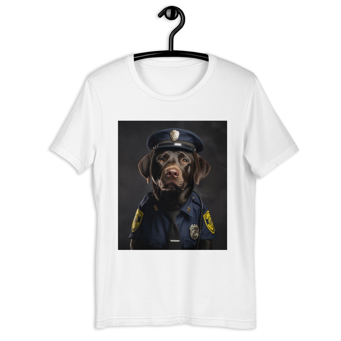 Labrador Retriever Police Officer Unisex t-shirt