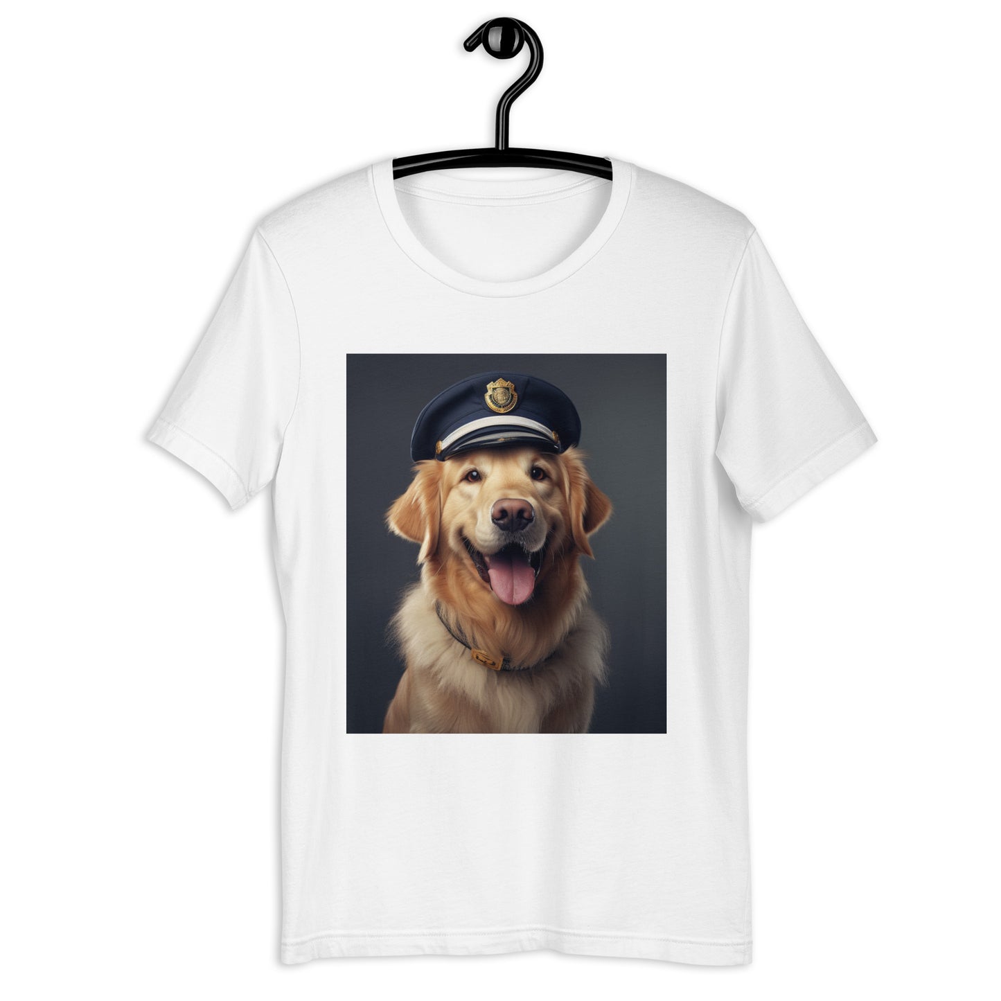 Golden Retriever Police Officer Unisex t-shirt