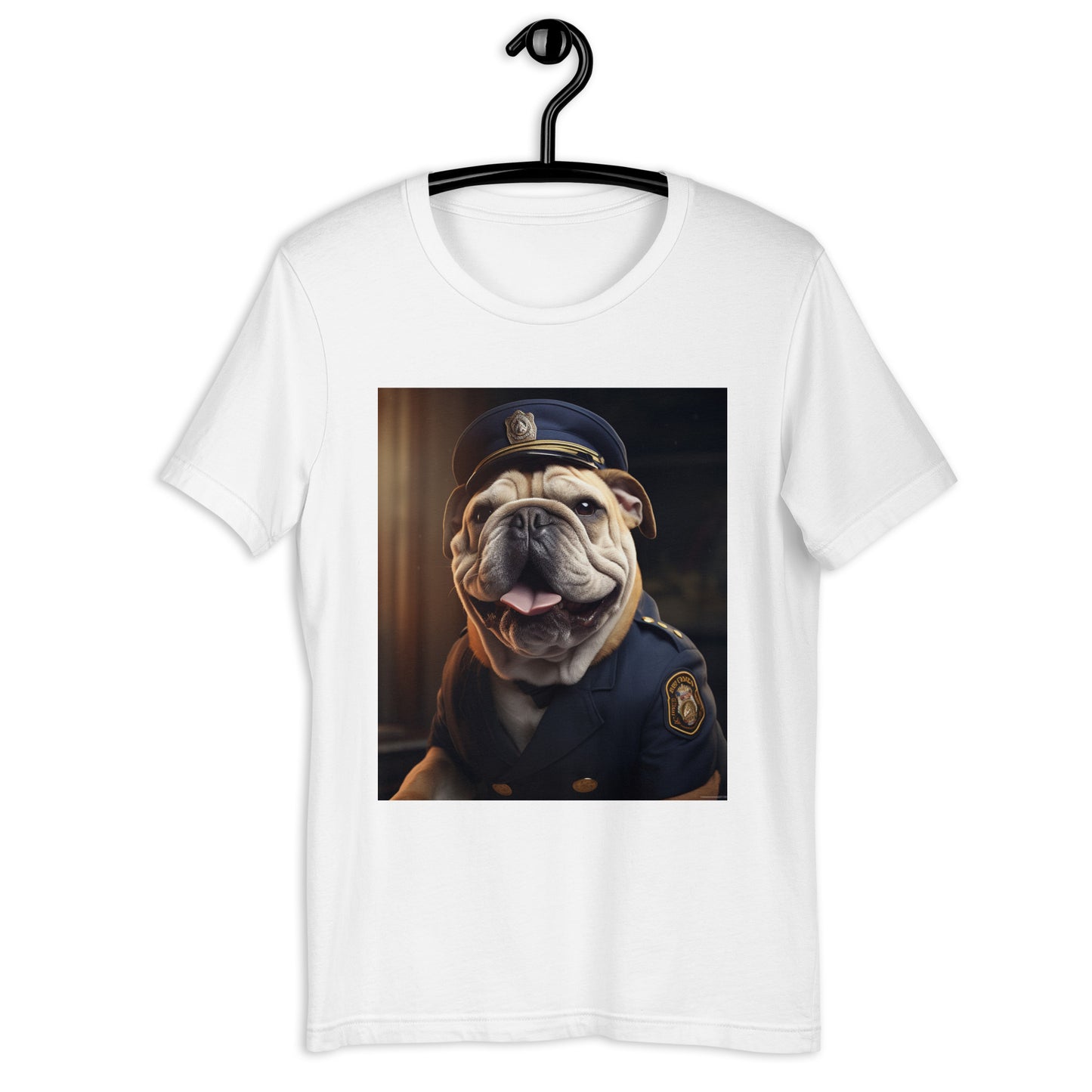 Bulldog Police Officer Unisex t-shirt