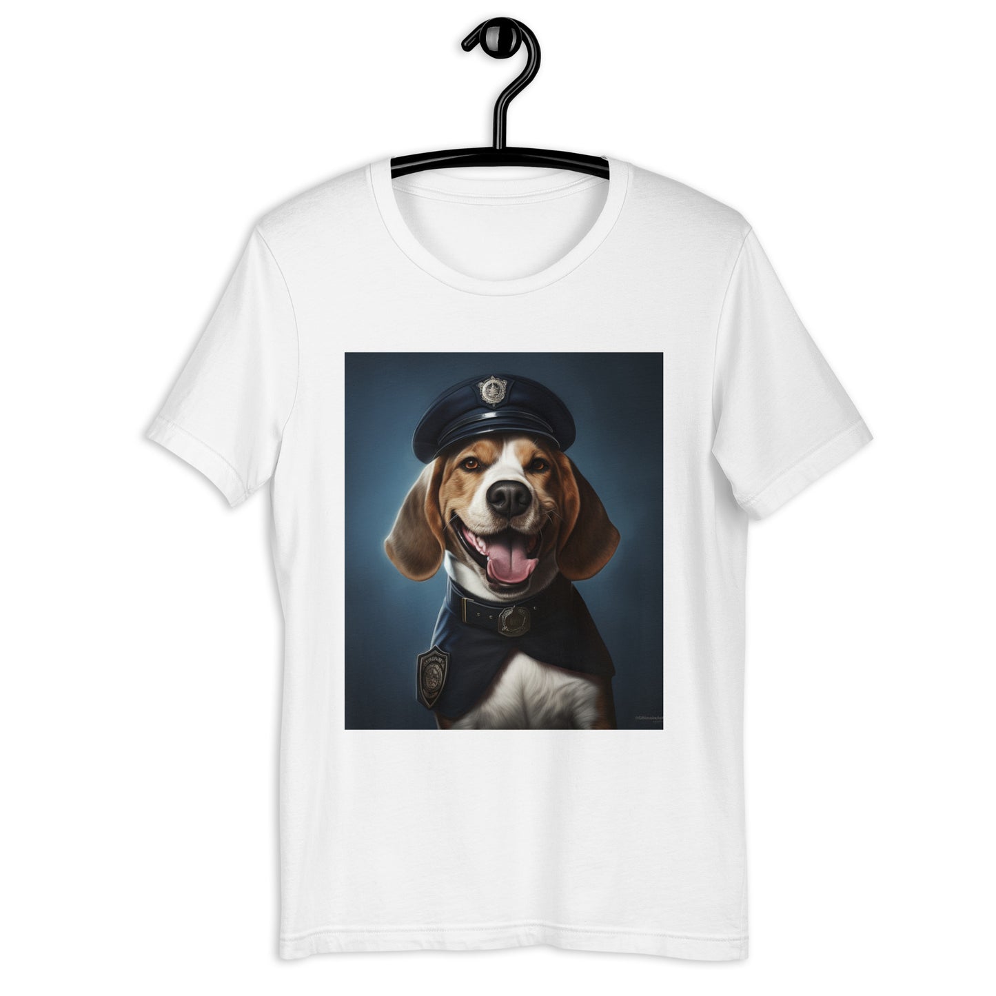 Beagle Police Officer Unisex t-shirt