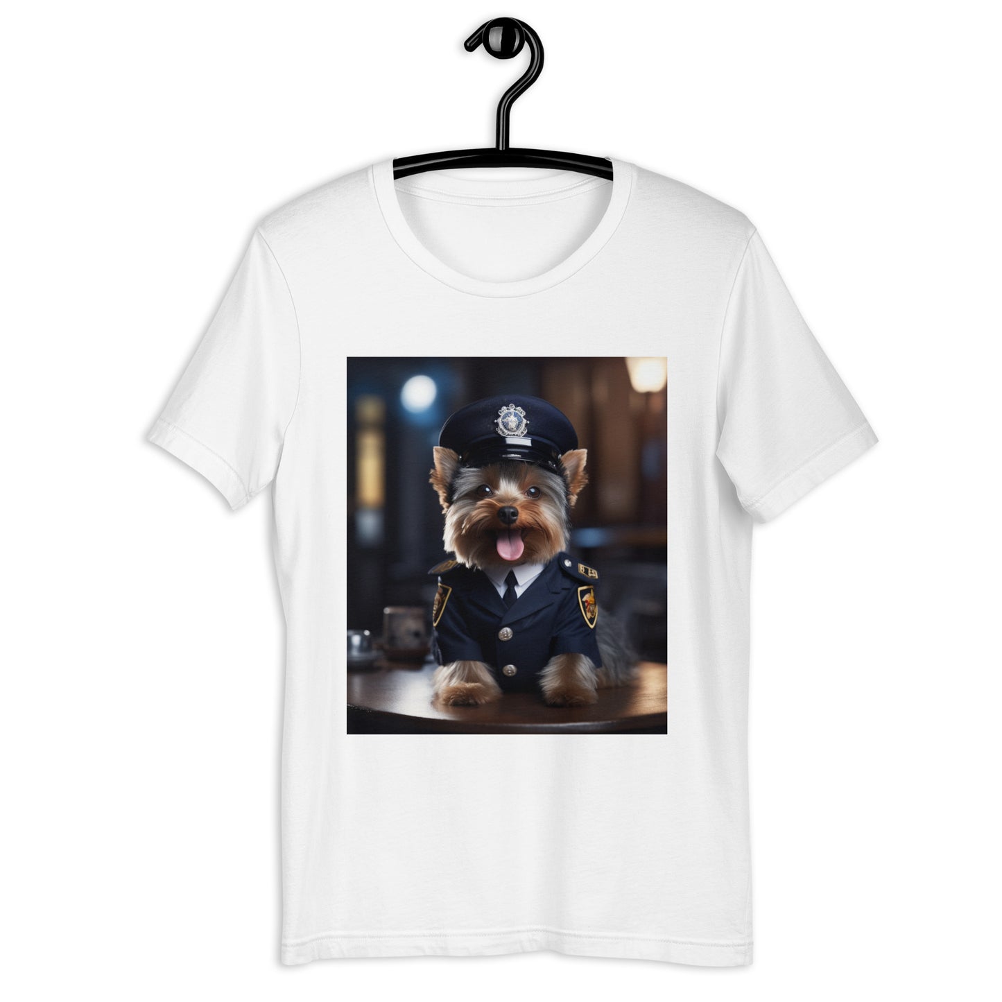 Yorkshire Terrier Police Officer Unisex t-shirt