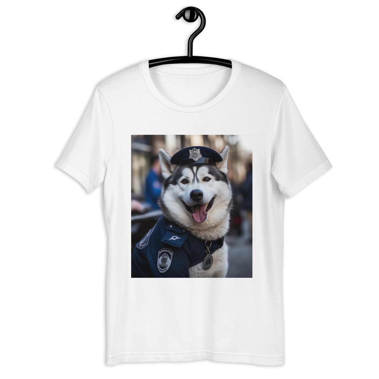 Siberian Husky Police Officer Unisex t-shirt