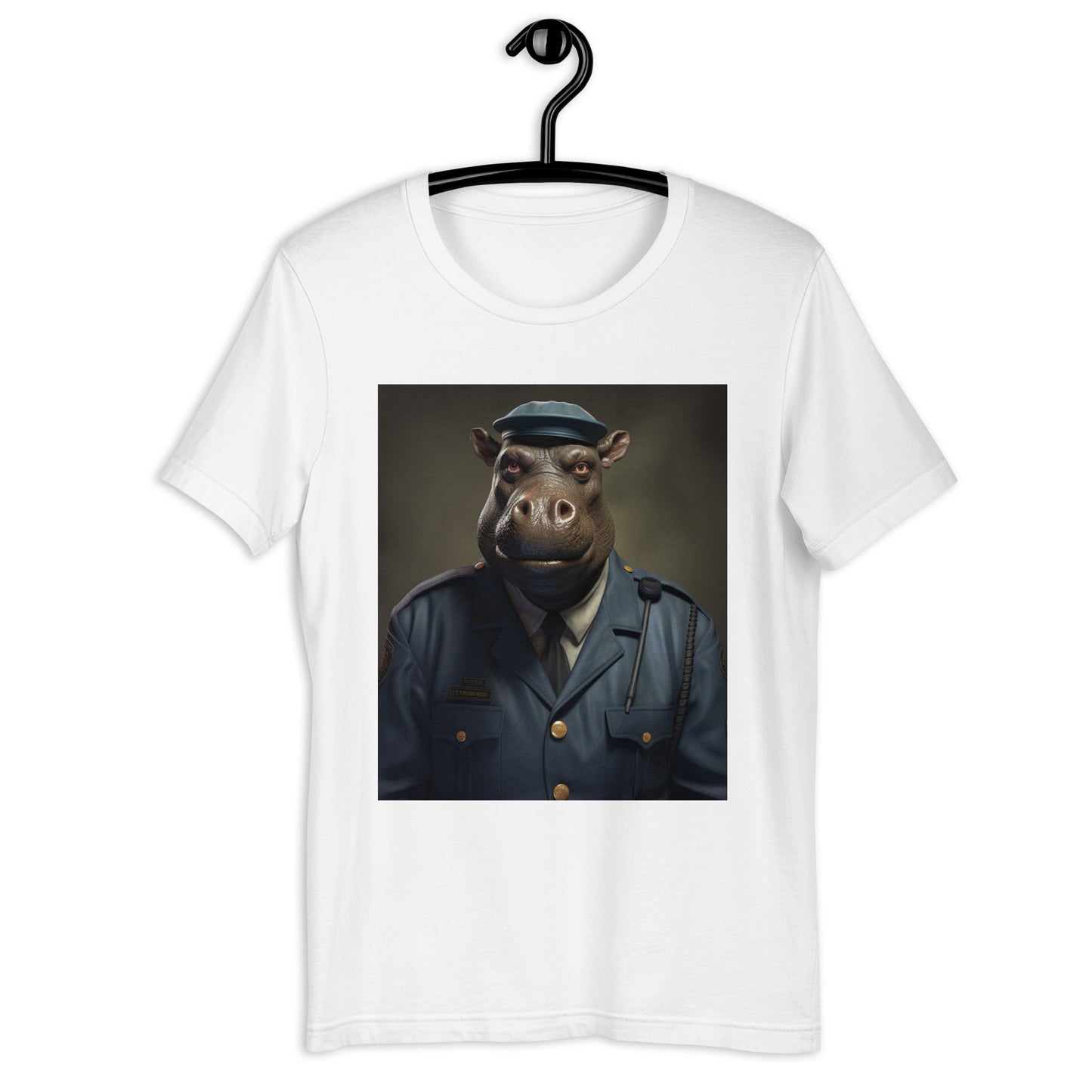 Hippo Police Officer Unisex t-shirt