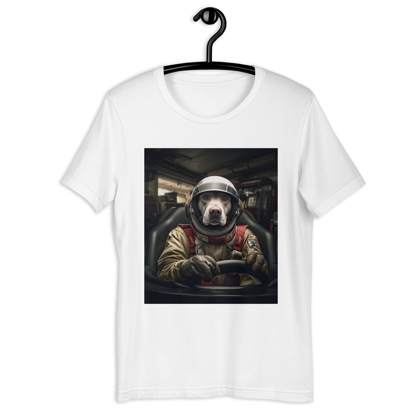 Labrador Retriever F1 Car Driver Unisex t-shirt