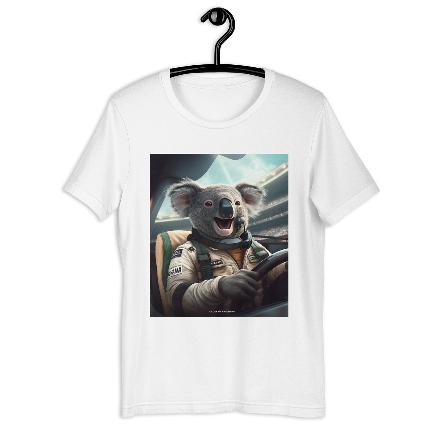 Koala F1 Car Driver Unisex t-shirt