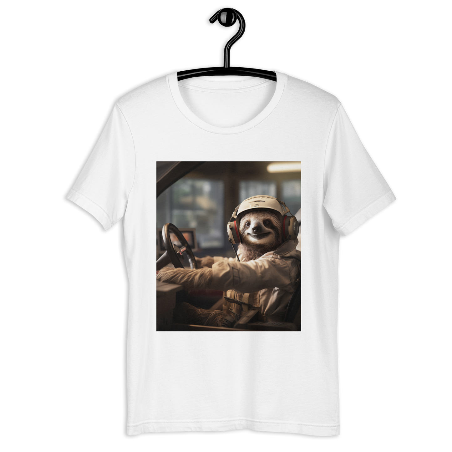 Sloth F1 Car Driver Unisex t-shirt