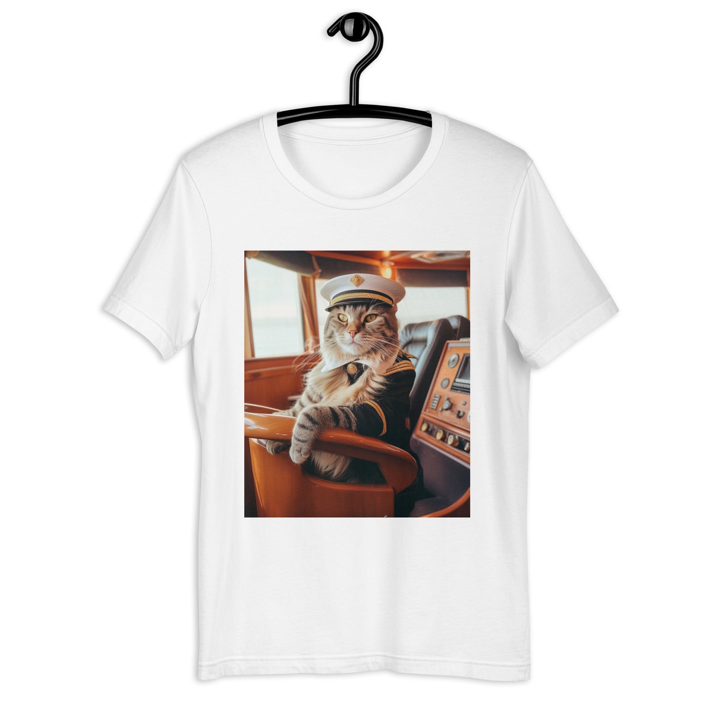 Domestic Shorthair CruiseShipCaptain Unisex t-shirt