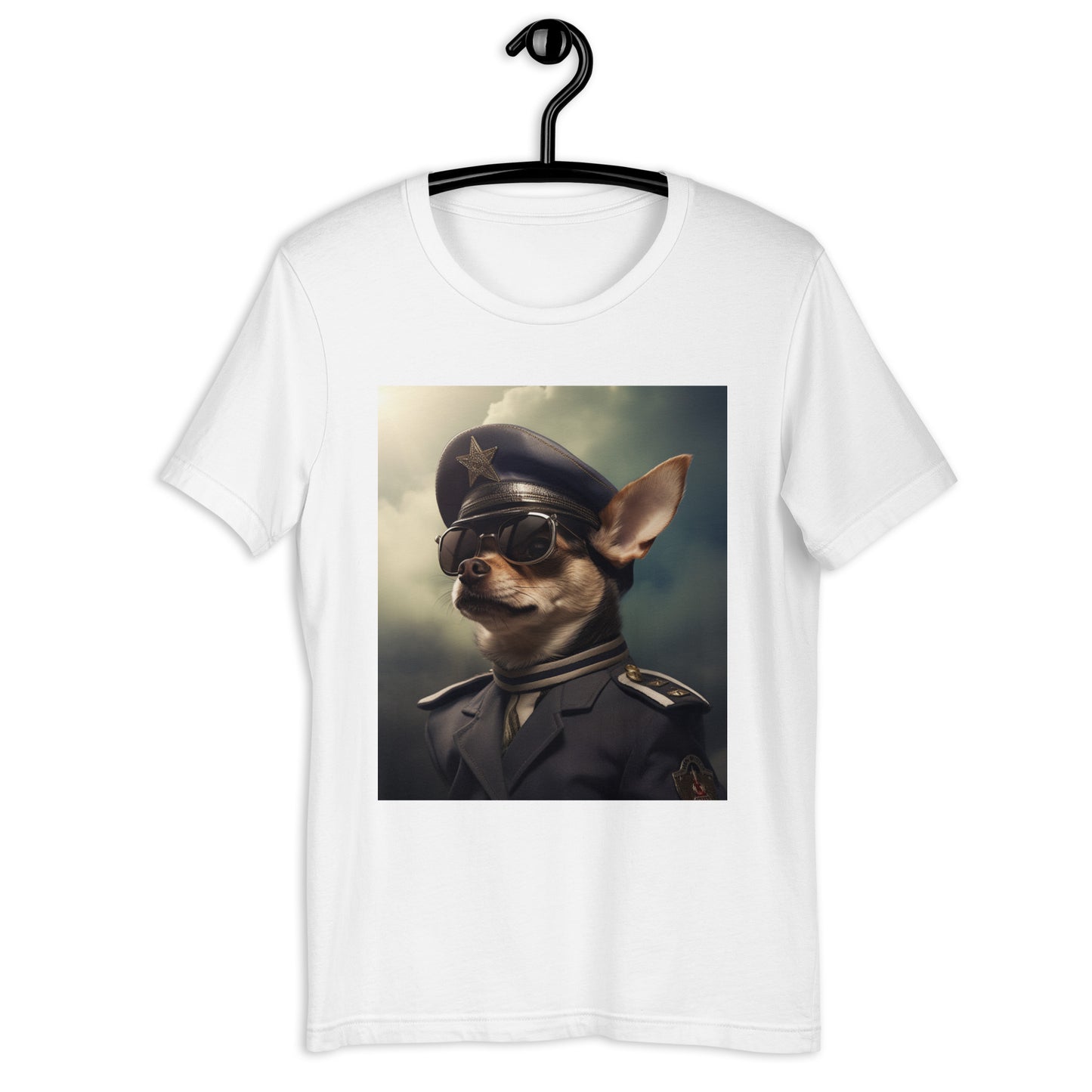 Chihuahua Air Force Officer Unisex t-shirt