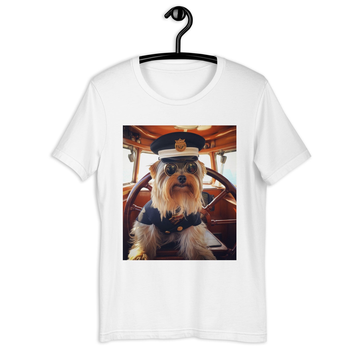 Yorkshire Terrier CruiseShipCaptain Unisex t-shirt