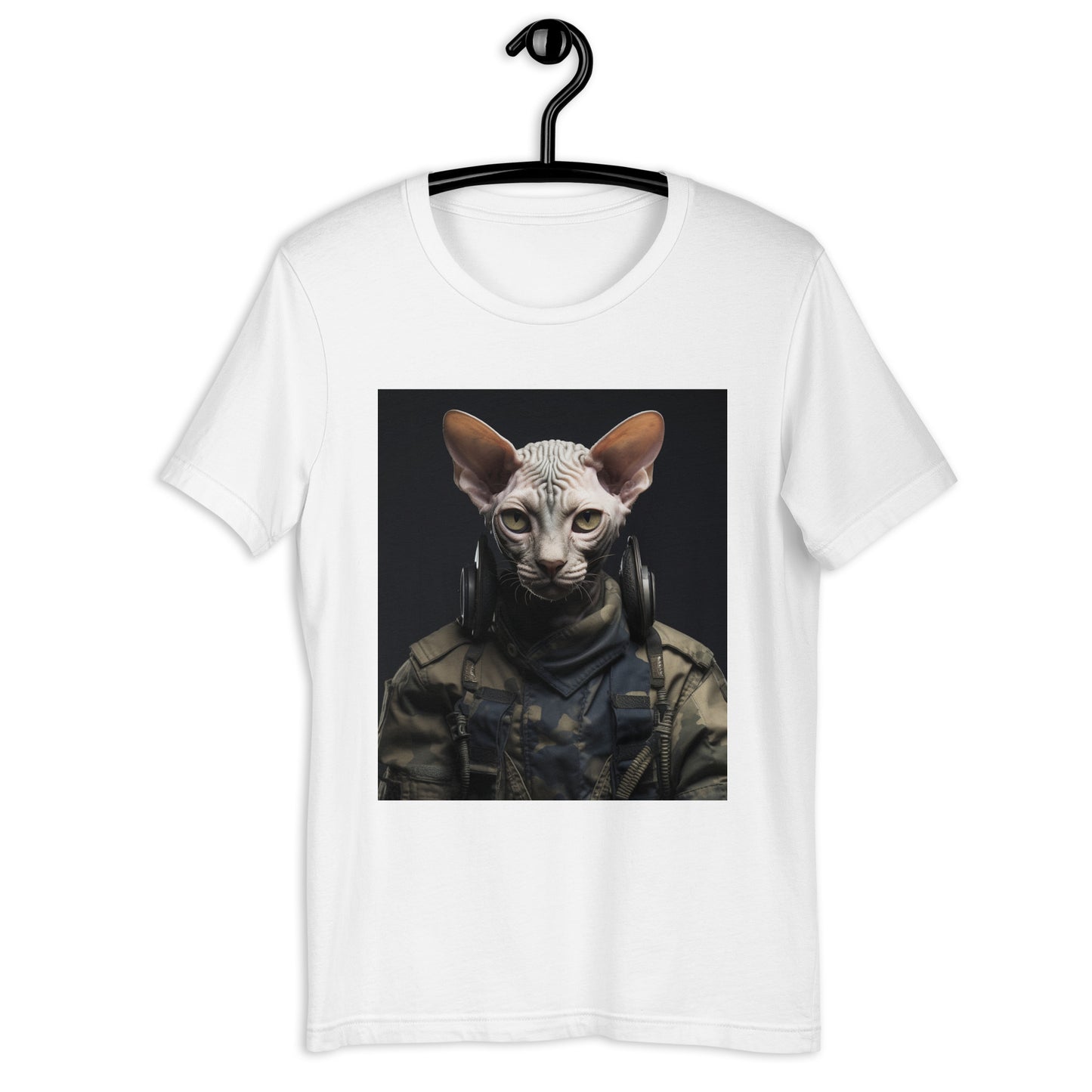 Sphynx Military Person Unisex t-shirt