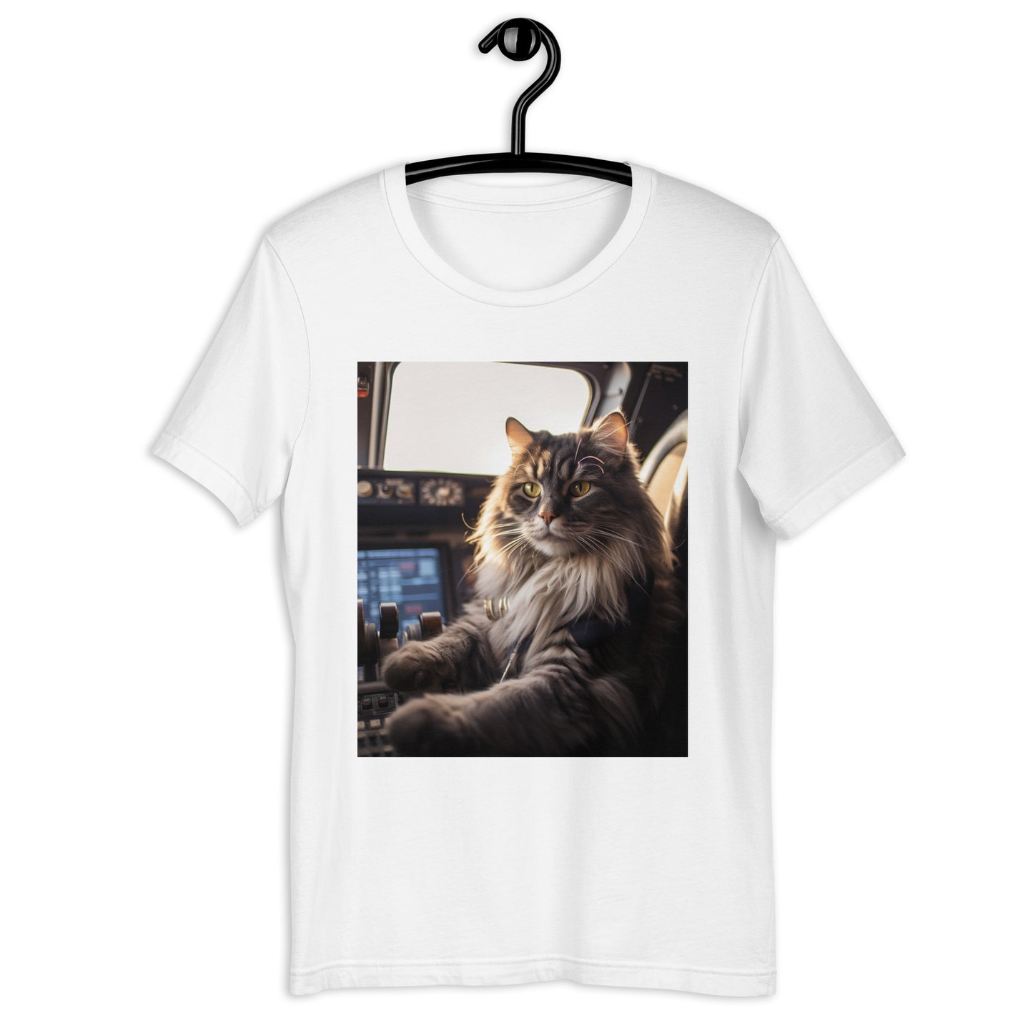 Maine Coon Airline Pilot Unisex t-shirt