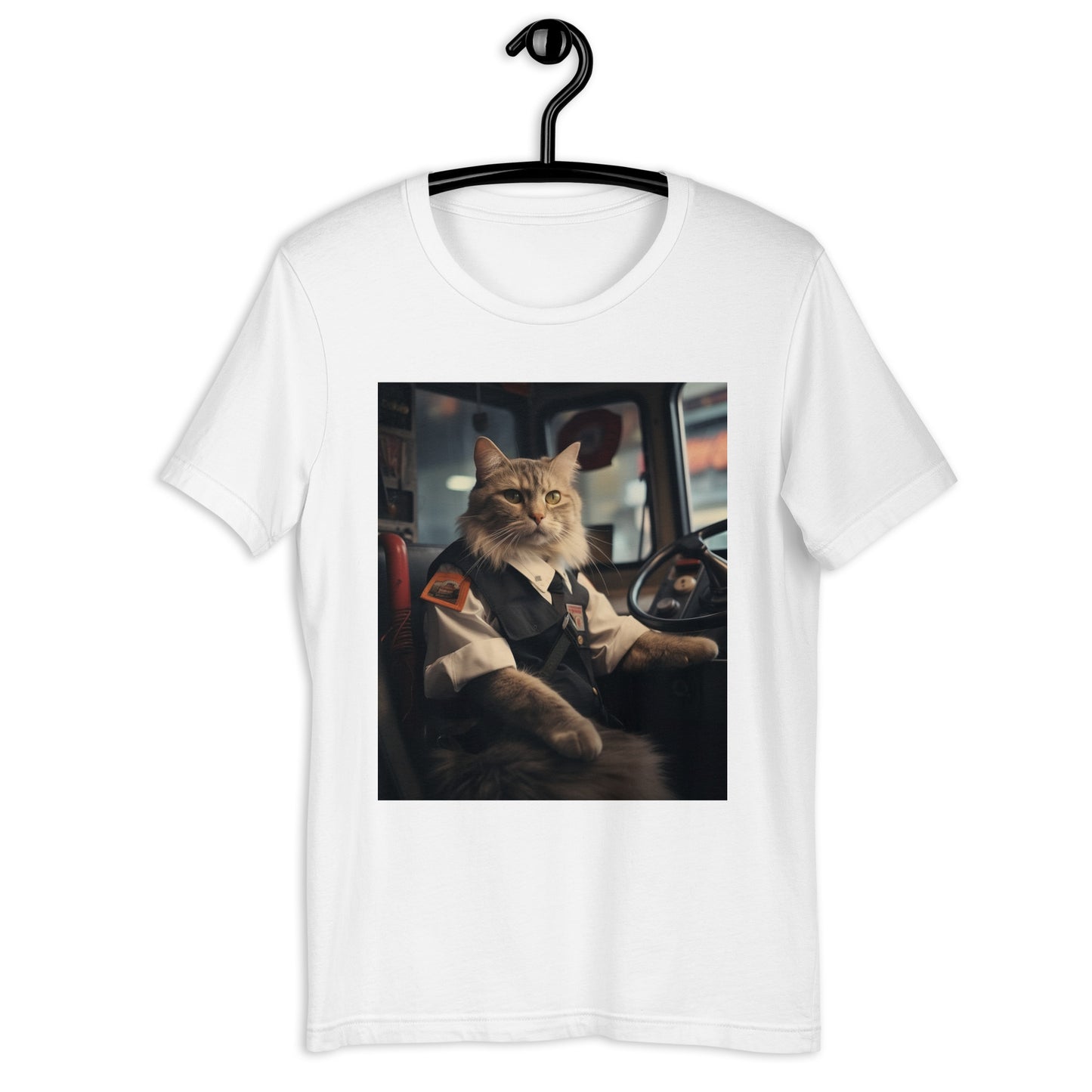 Domestic Shorthair Bus Driver Unisex t-shirt