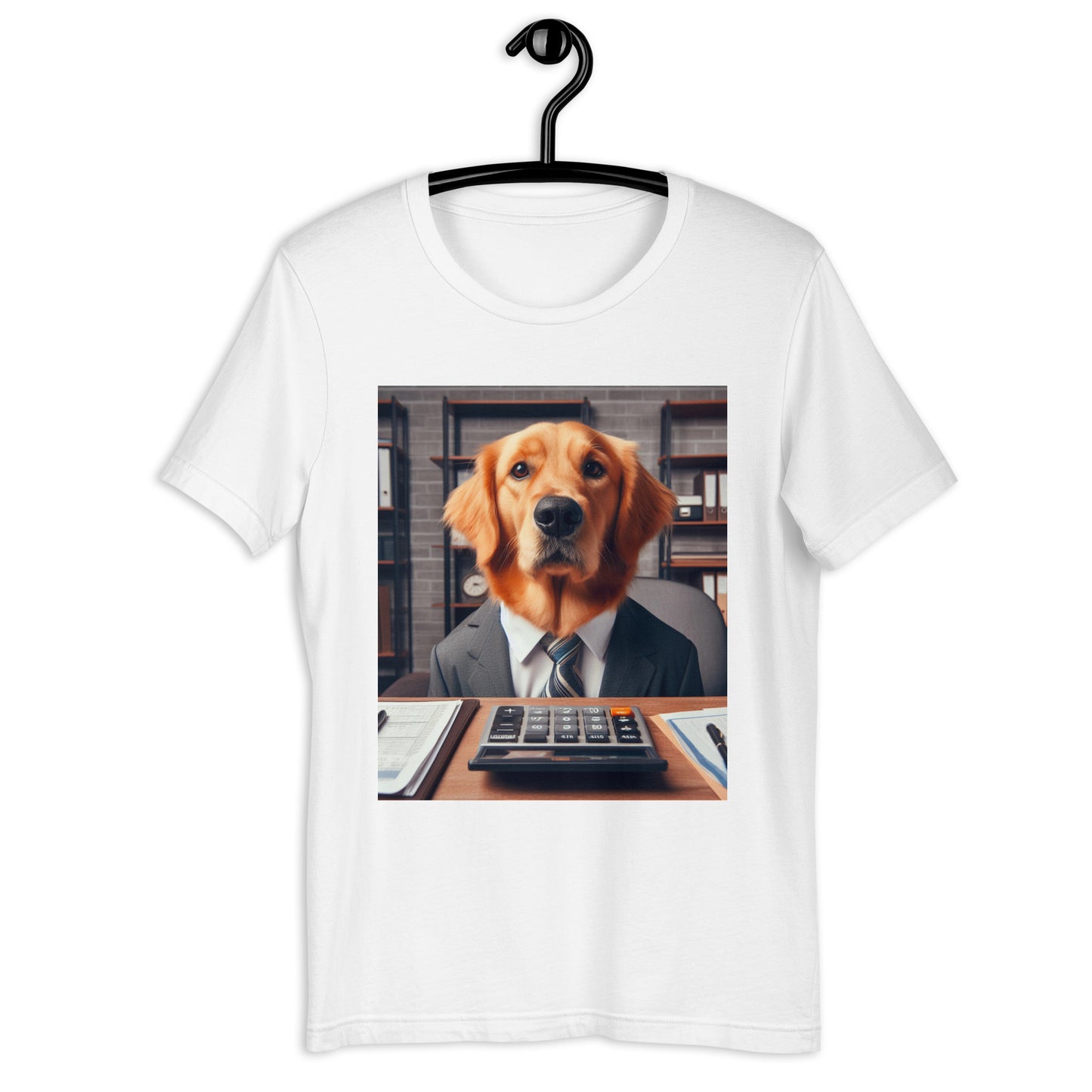 Golden Retriever Accountant Unisex t-shirt