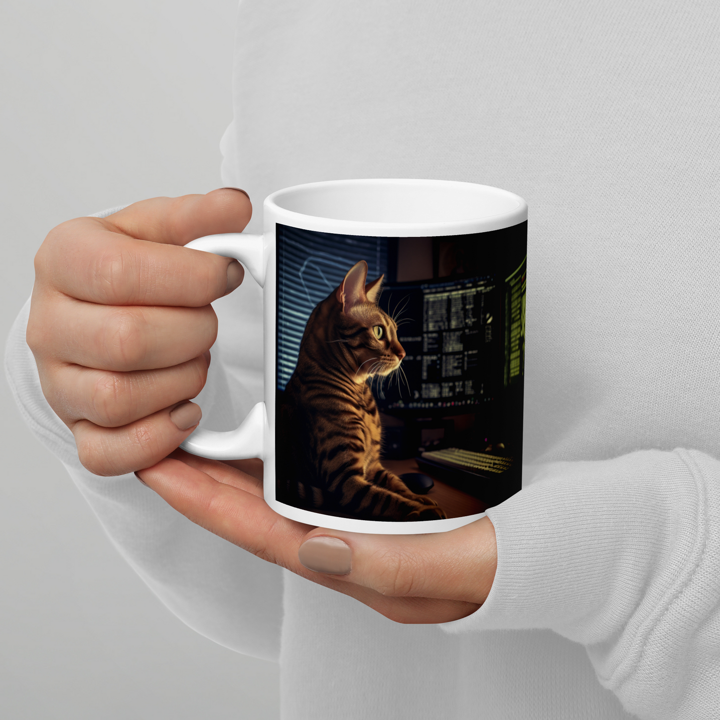 Bengal Stock Trader White glossy mug