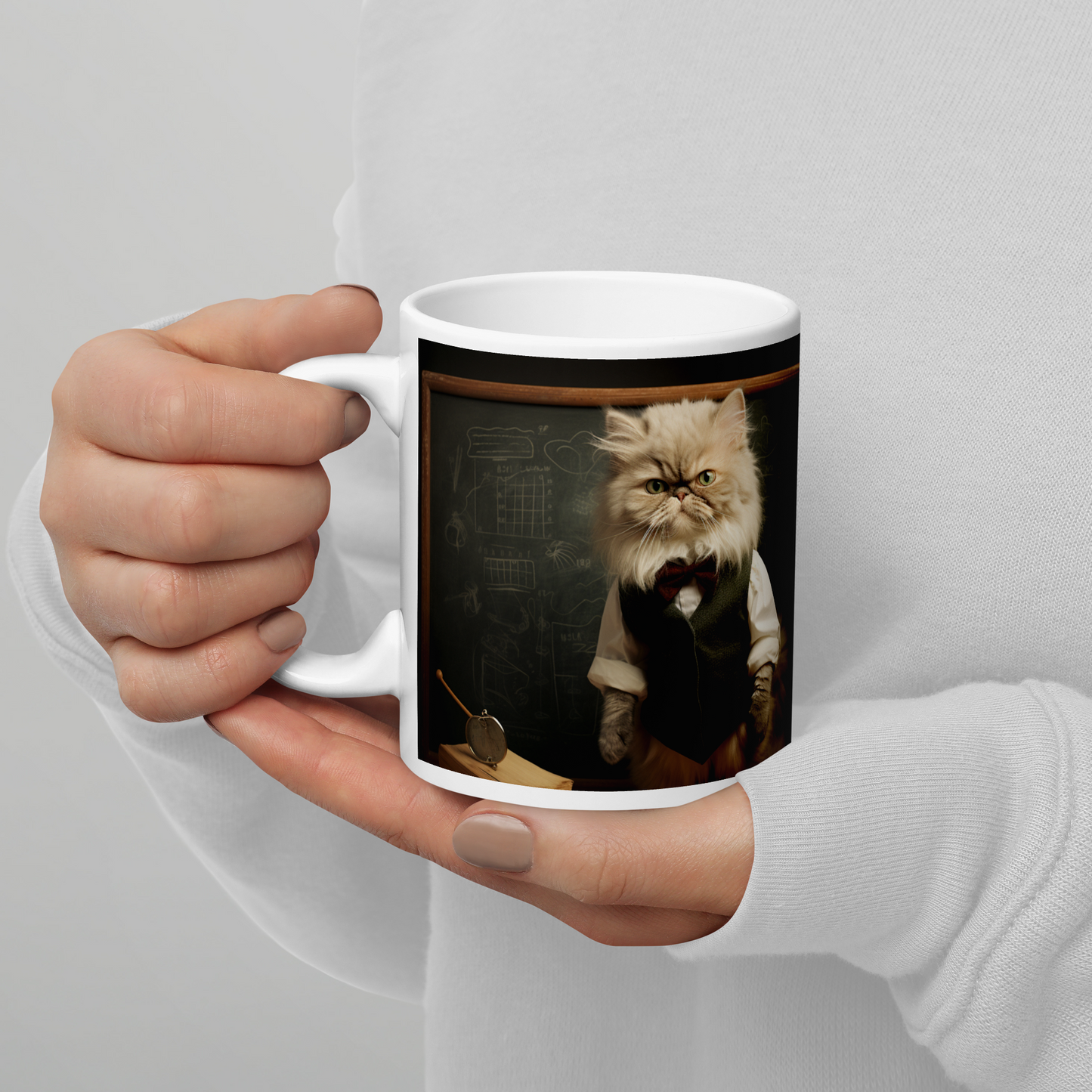 Persian Teacher White glossy mug