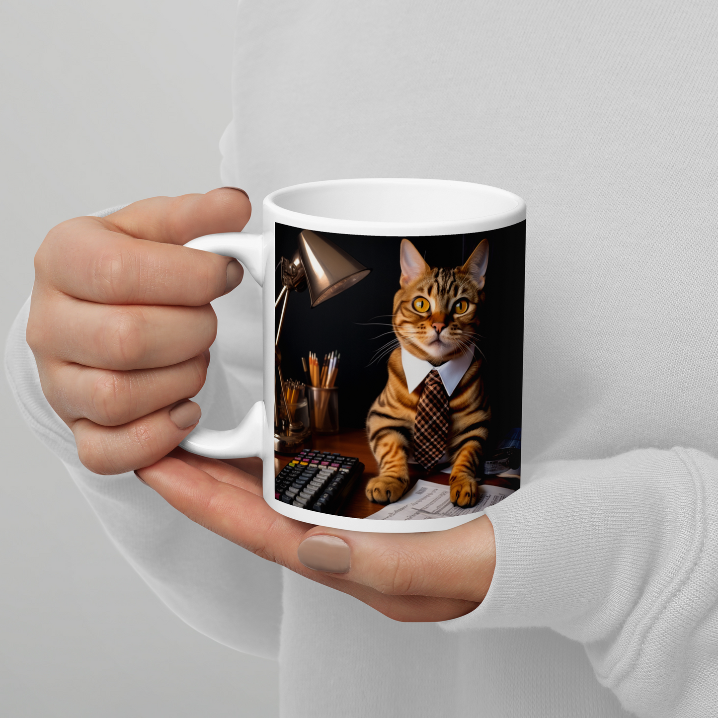 Bengal Accountant White glossy mug