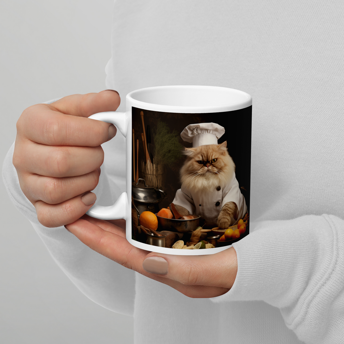 Persian Chef White glossy mug