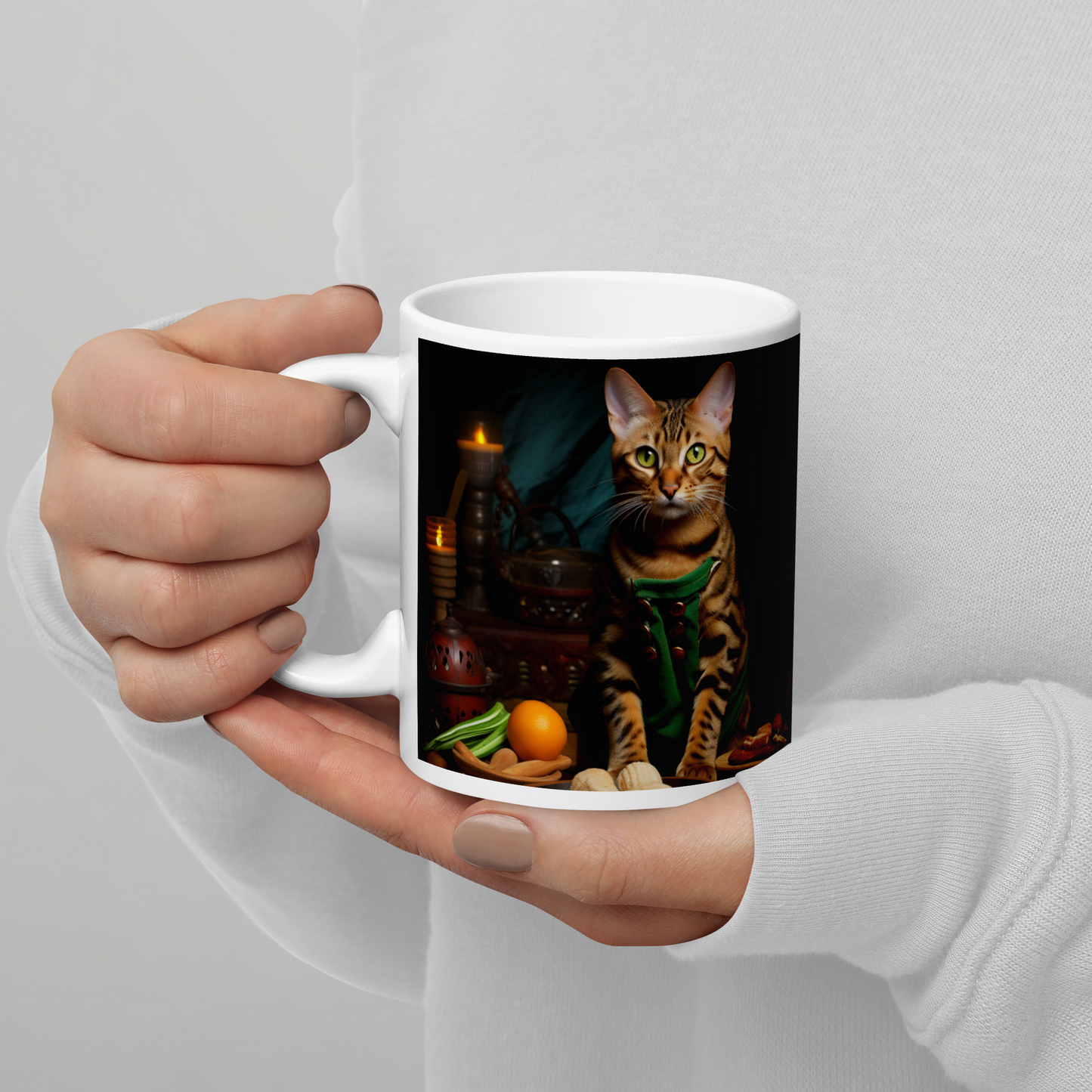 Bengal Chef White glossy mug