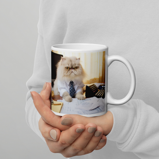 Persian Accountant White glossy mug