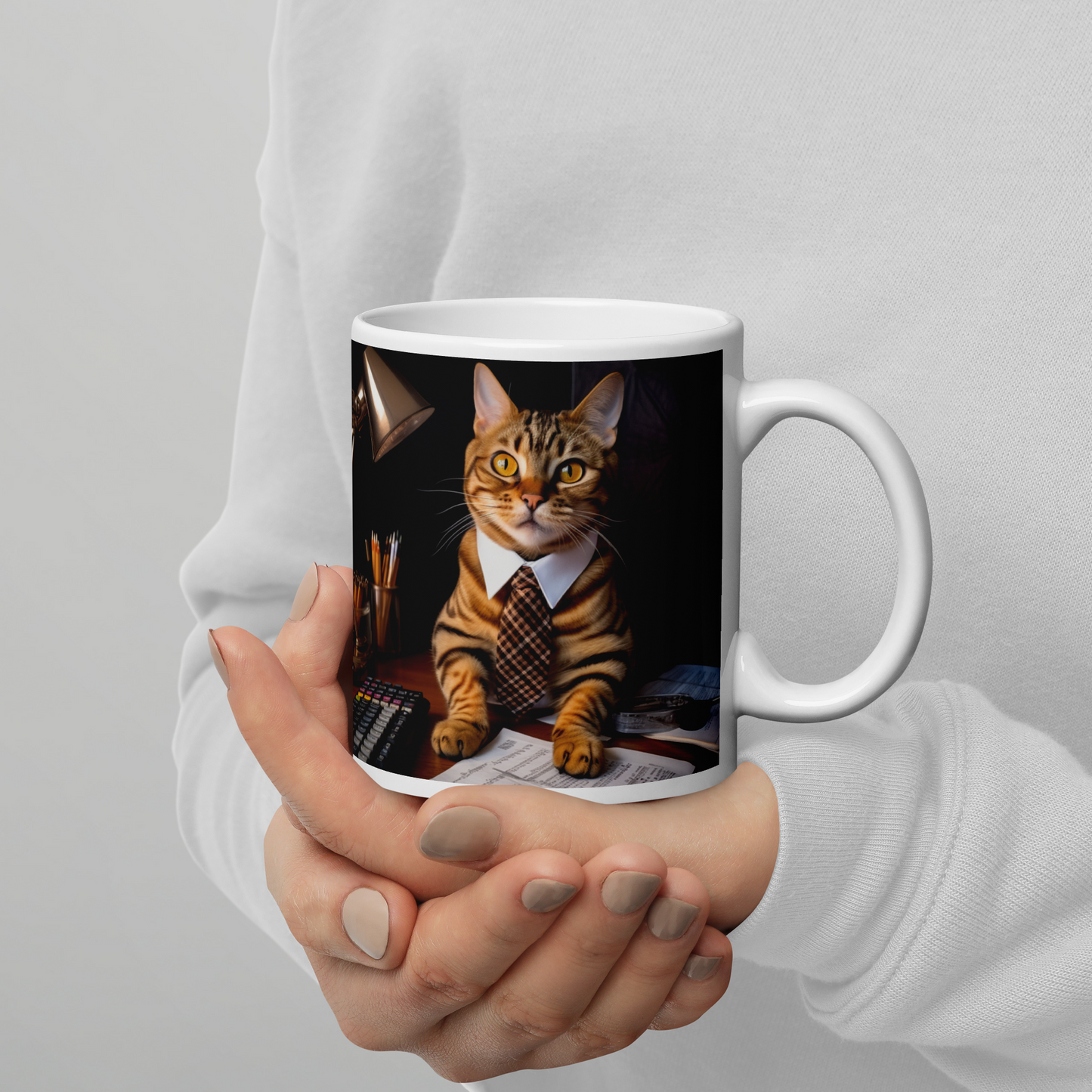 Bengal Accountant White glossy mug