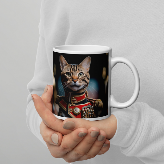 Bengal BritishRoyalGuard White glossy mug