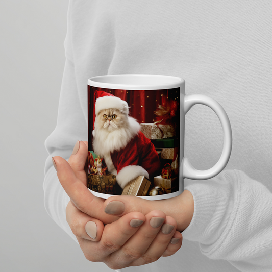 Persian Christmas White glossy mug